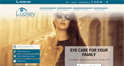 Desktop Screenshot of luckeyeyecare.com