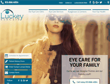 Tablet Screenshot of luckeyeyecare.com